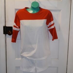 Vintage 1970s Triple Play red white tee medium